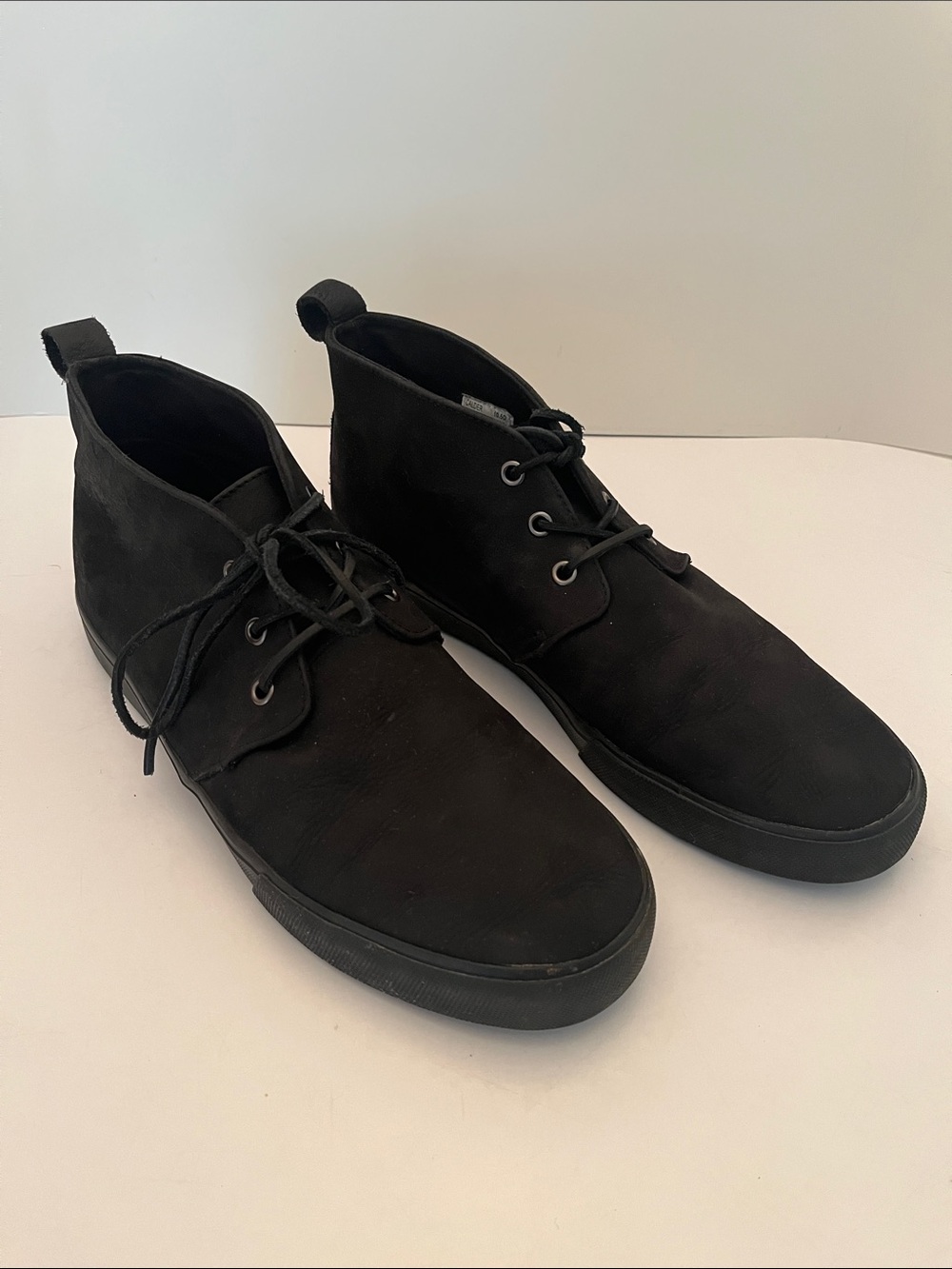 Polo Ralph Lauren Men’s Calder Low Top Sneakers, black suede size 10.5